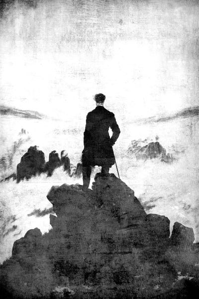 Silhouettes: Wanderer above the Sea of Fog II by 5by5collective