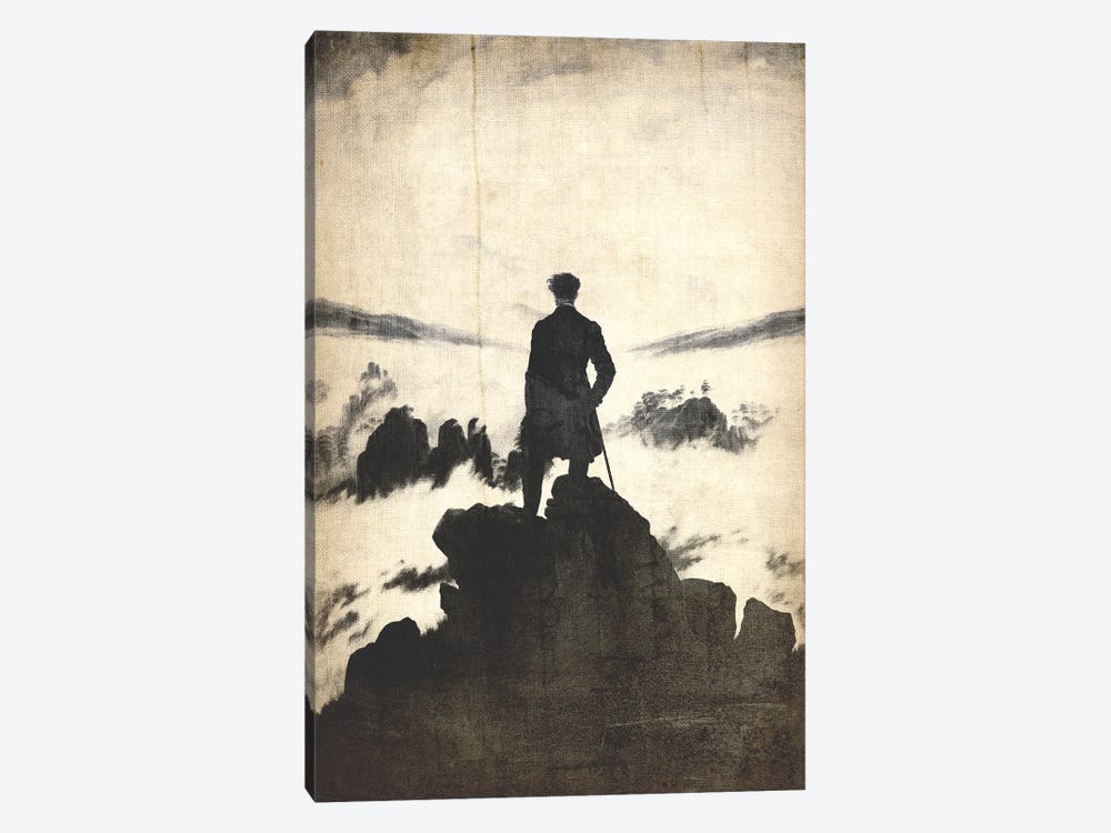 Wanderer above the Sea of Fog V 1-piece Canvas Print
