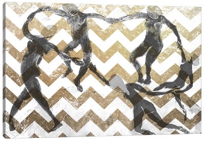 Dance VII Canvas Art Print - Chevron Patterns