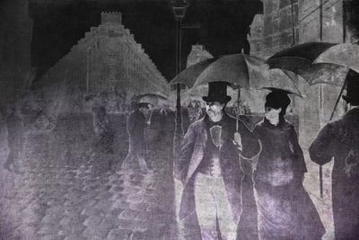 Paris Street I by 5by5collective multi panel art