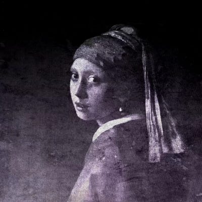 Girl with a Pearl Earring XIII by 5by5collective framed wall art