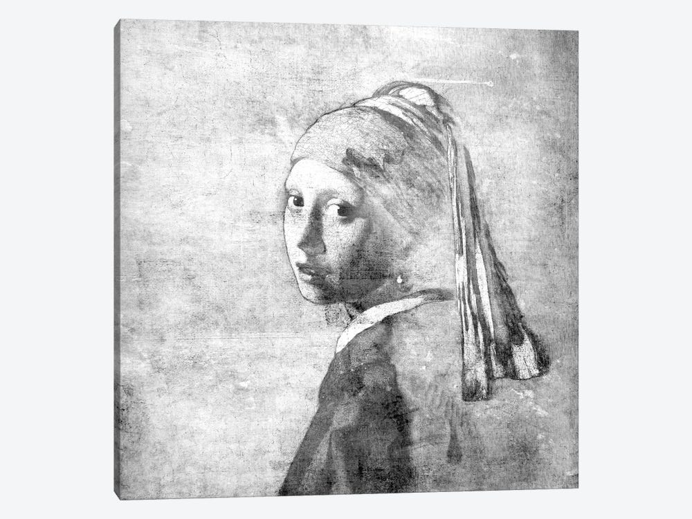 Girl with a Pearl Earring VI by 5by5collective 1-piece Canvas Wall Art