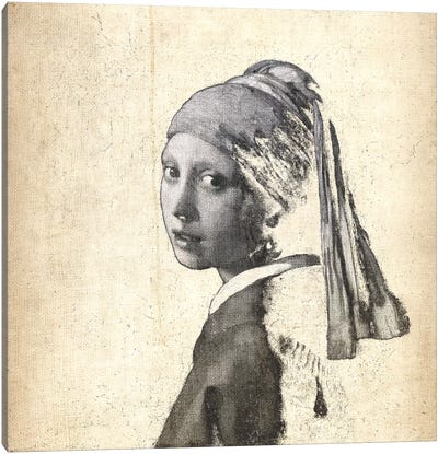 Girl with a Pearl Earring IX Canvas Art Print - Classics Through A Modern Lens