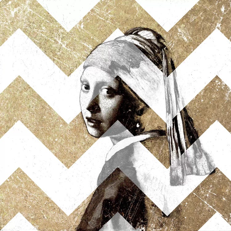 Girl with a Pearl Earring XII by 5by5collective wall art