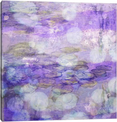 Nympheas II Canvas Art Print - Violet