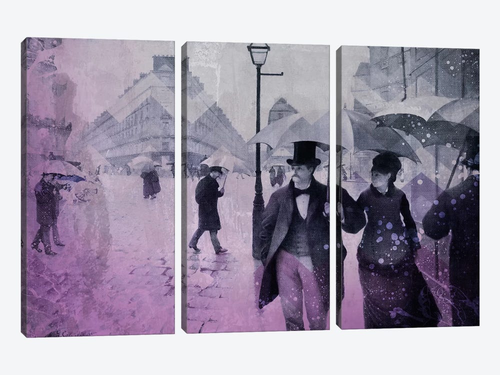 Paris Street III by 5by5collective 3-piece Canvas Art