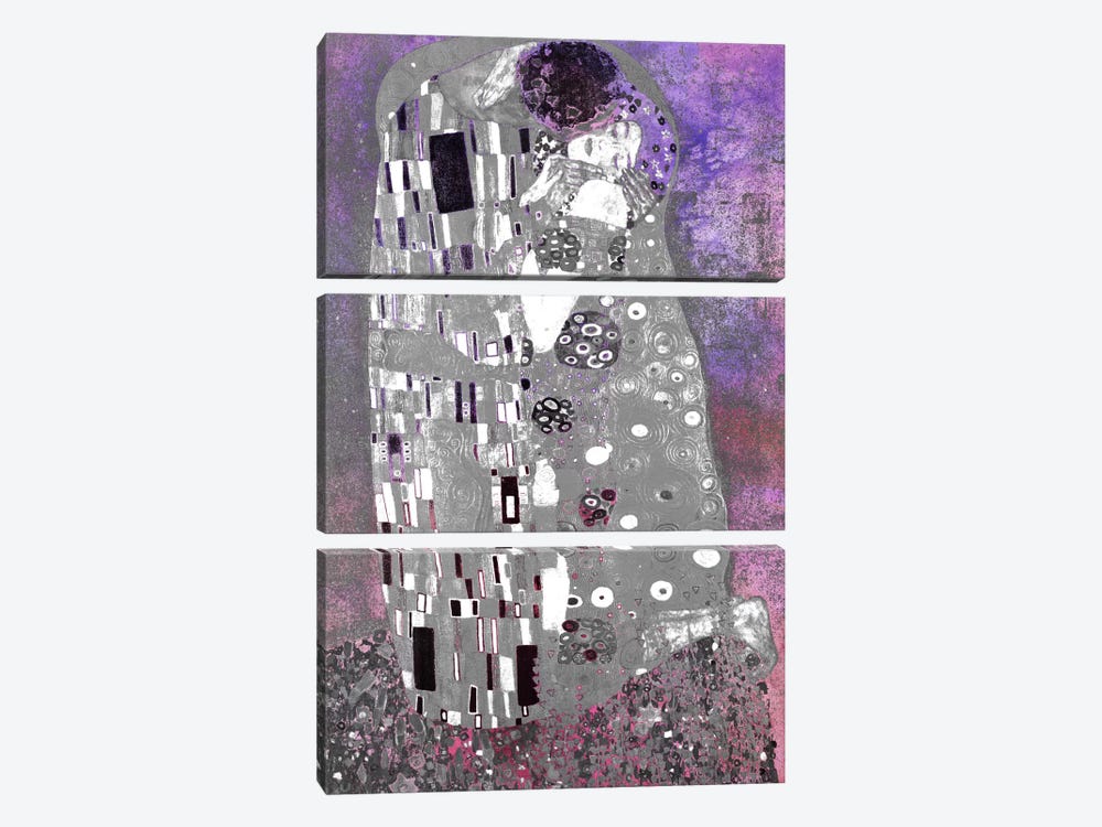 The Kiss V by 5by5collective 3-piece Canvas Wall Art