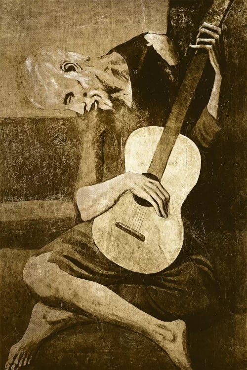 The Old Guitarist I by 5by5collective wall art