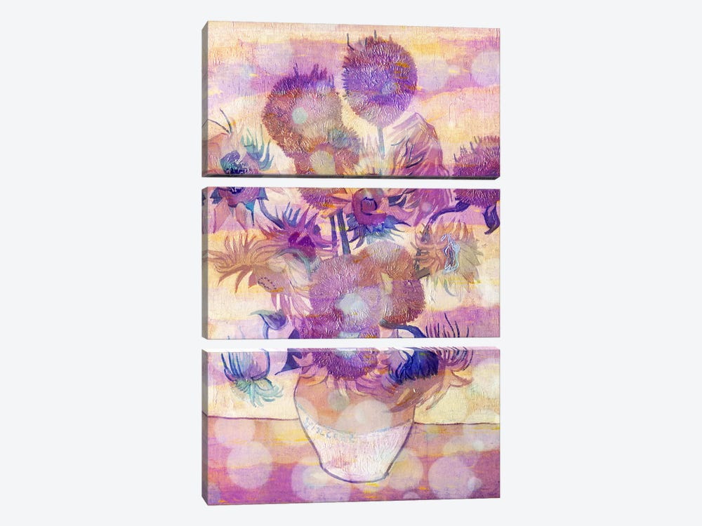 Sunflowers II by 5by5collective 3-piece Canvas Artwork