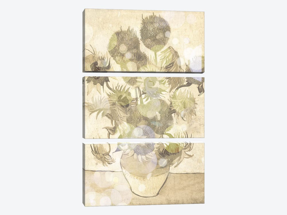 Sunflowers III by 5by5collective 3-piece Canvas Art Print
