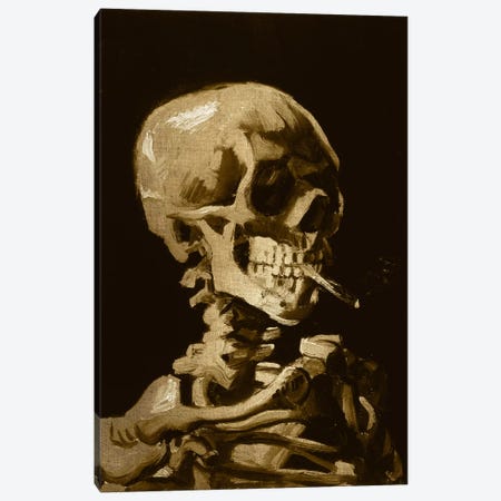 Skull of a Skeleton I Canvas Print #CML37} by 5by5collective Canvas Wall Art