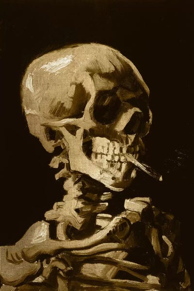 Artists Like Van Gogh: Skull of a Skeleton I by 5by5collective