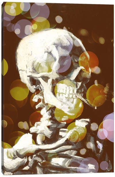 Skull of a Skeleton III Canvas Art Print - Fantasy, Horror & Sci-Fi Art