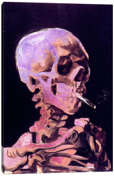 Skull of a Skeleton V Canvas Art Print - What "Dark Arts" Await Behind Each Door?