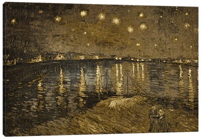 Starry Night Over the Rhone I Canvas Art Print - Classics Through A Modern Lens