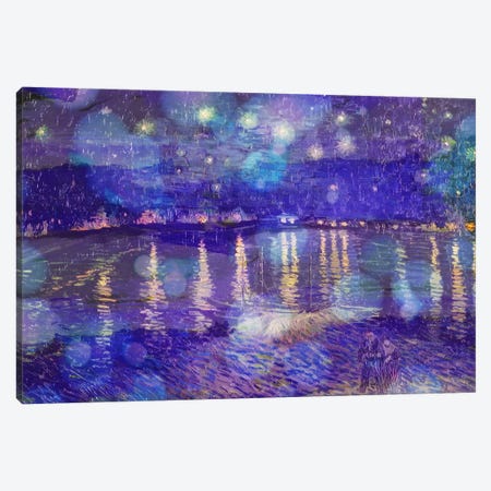 Starry Night Over the Rhone II Canvas Print #CML54} by 5by5collective Canvas Art