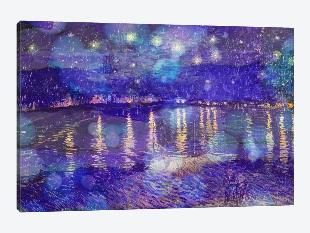 Starry Night Over the Rhone II by 5by5collective 1-piece Canvas Art Print