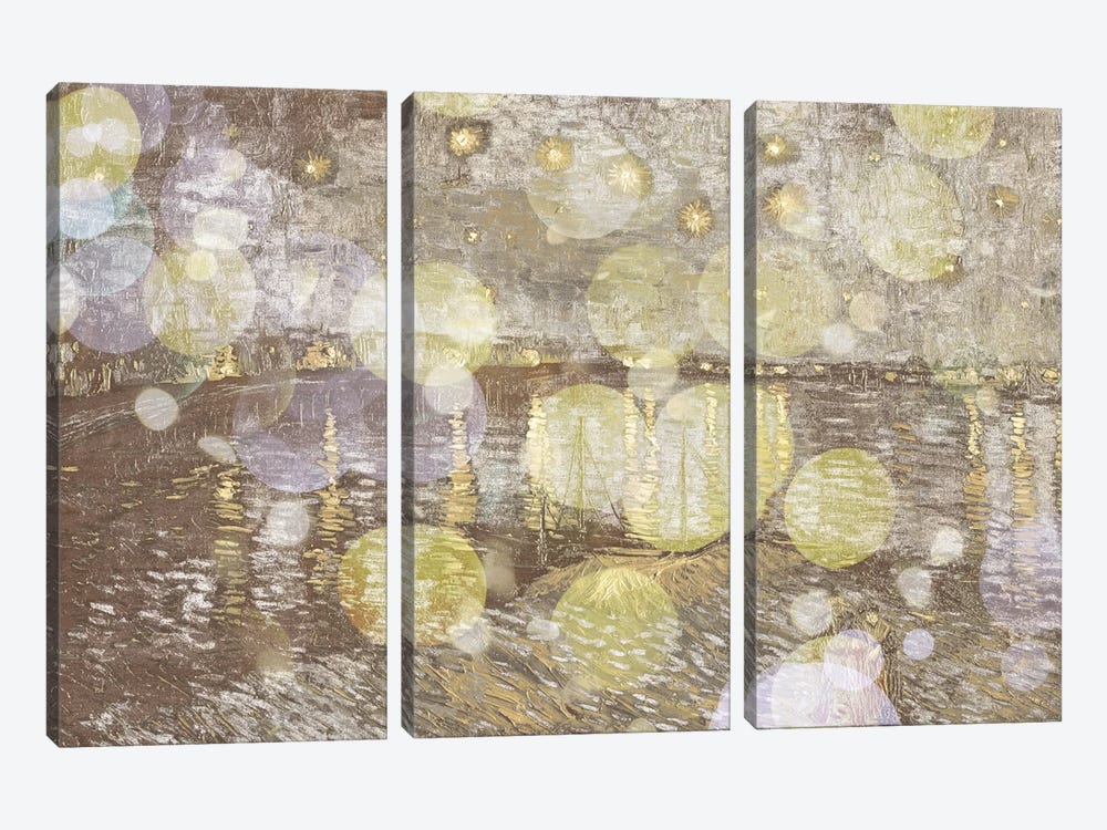 Starry Night Over the Rhone III by 5by5collective 3-piece Canvas Art