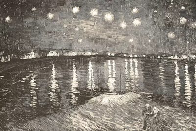 Starry Night Over the Rhone IV by 5by5collective canvas print