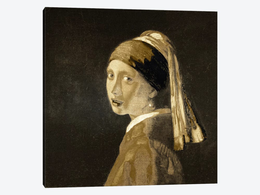 Girl with a Pearl Earring I by 5by5collective 1-piece Art Print