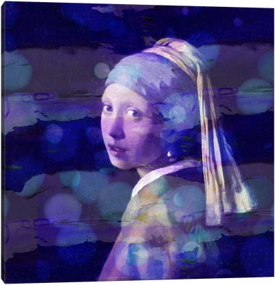 Girl with a Pearl Earring II Canvas Art Print - Classics Through A Modern Lens
