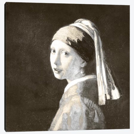 Girl with a Pearl Earring IV Canvas Print #CML61} by 5by5collective Canvas Art