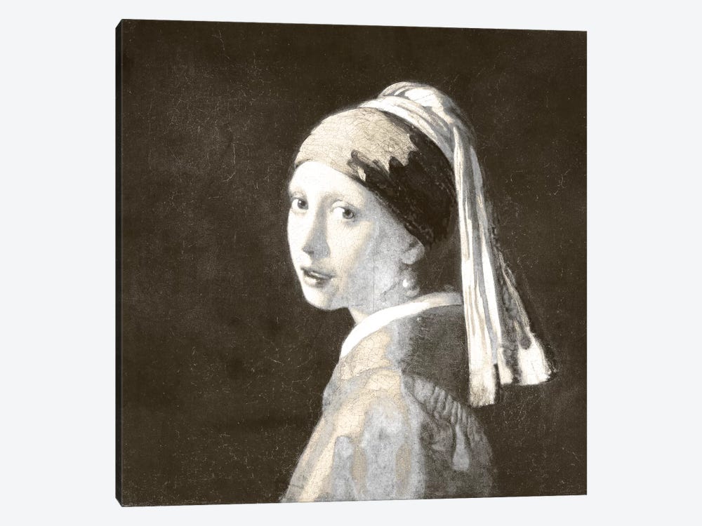 Girl with a Pearl Earring IV by 5by5collective 1-piece Canvas Art Print