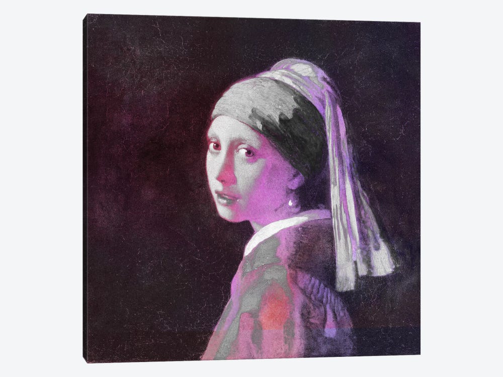 Girl with a Pearl Earring V by 5by5collective 1-piece Canvas Wall Art