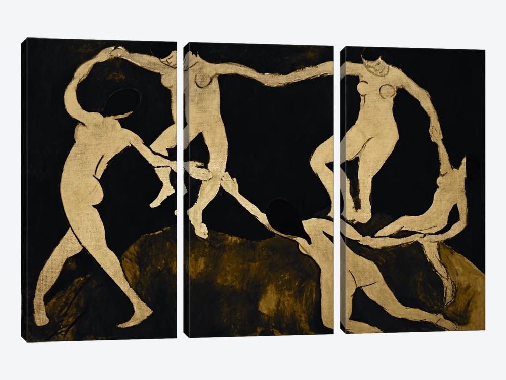Dance VII by 5by5collective 3-piece Canvas Print