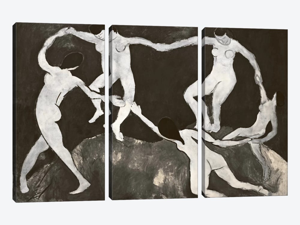 Dance X by 5by5collective 3-piece Canvas Art