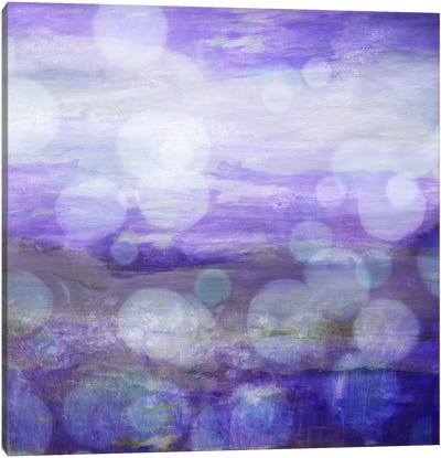 Meadow II Canvas Art Print - Purple Abstract Art