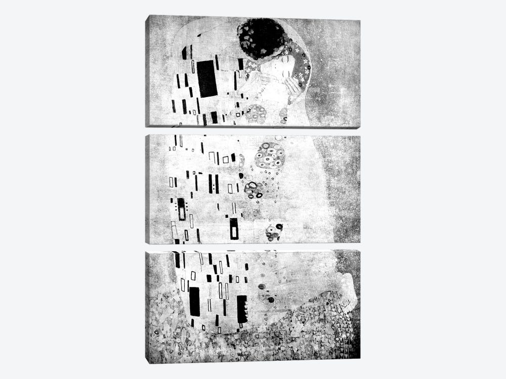 The Kiss VII by 5by5collective 3-piece Canvas Print
