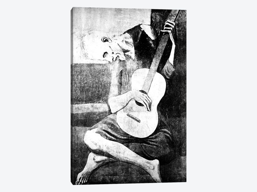 The Old Guitarist VII by 5by5collective 1-piece Canvas Artwork