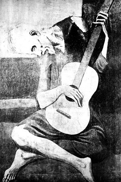 Guitars: The Old Guitarist VII by 5by5collective