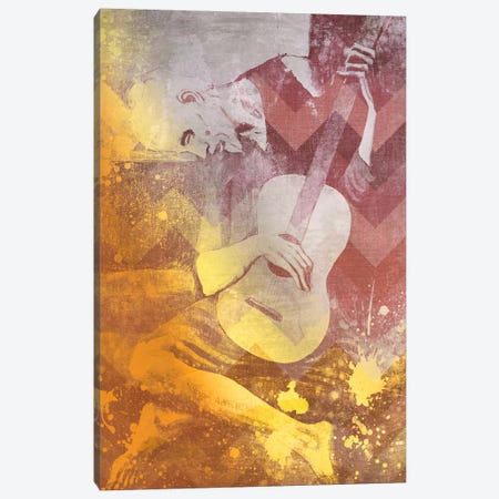 The Old Guitarist IX Canvas Print #CML88} by 5by5collective Canvas Artwork