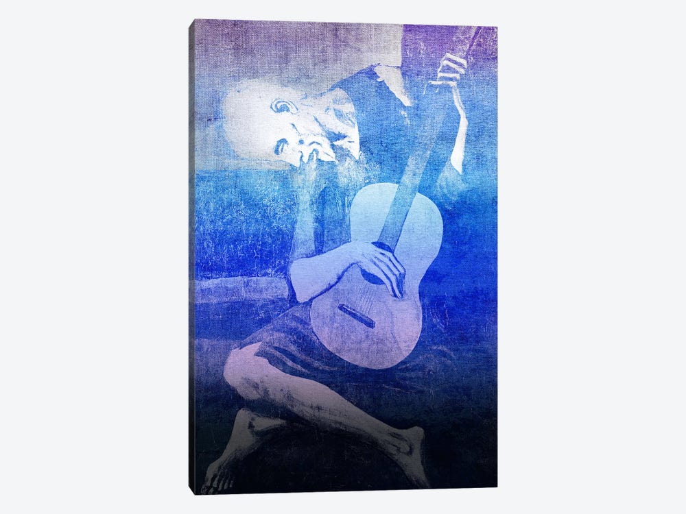 The Old Guitarist XI by 5by5collective 1-piece Canvas Art Print