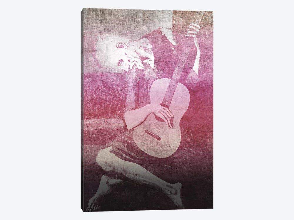 The Old Guitarist XII 1-piece Canvas Wall Art