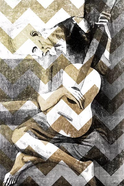 Chevron: The Old Guitarist XIII by 5by5collective