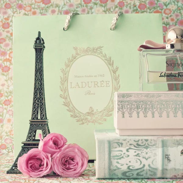 Perfume Bottles: Paris Is Waiting by Caroline Mint