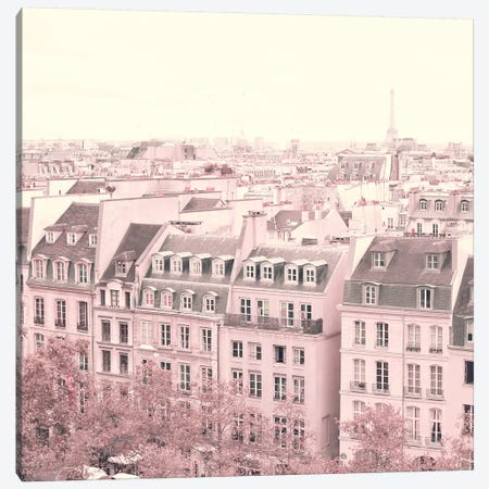 Paris Rooftops Canvas Print #CMN113} by Caroline Mint Canvas Print