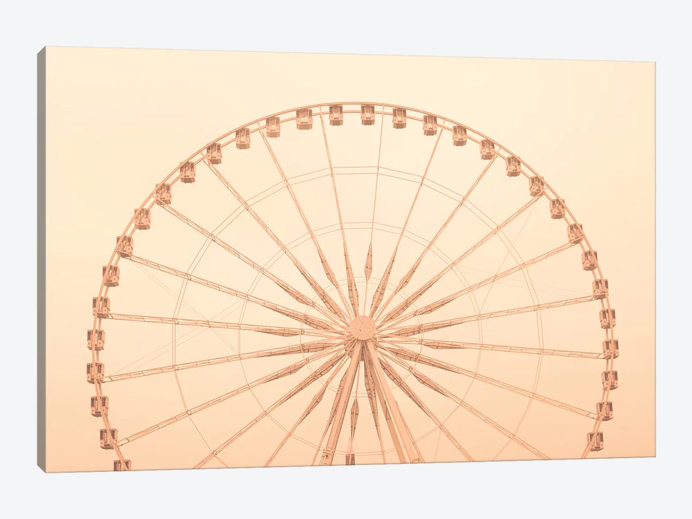 Paris Wheel by Caroline Mint 1-piece Canvas Art