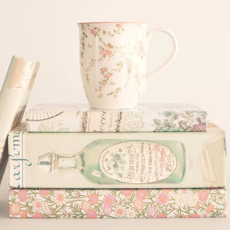 Pastel Books And Tea
