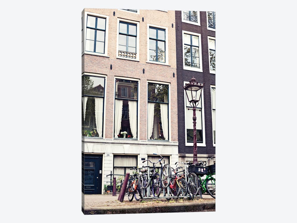 Amsterdam Bicycles by Caroline Mint 1-piece Art Print
