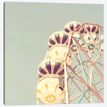 Pastel Ferris Wheel Canvas Print #CMN120} by Caroline Mint Canvas Art