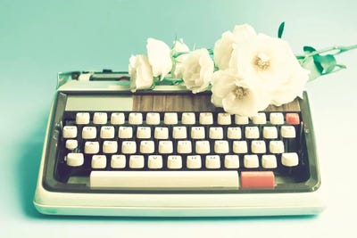 Romantic Stories by Caroline Mint framed canvas print