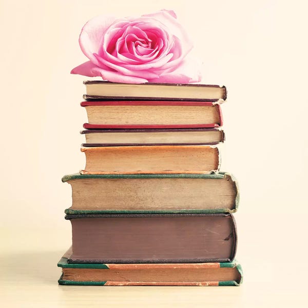 Books: Rose And Books by Caroline Mint