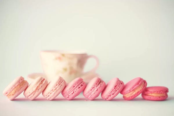 Caroline Mint: Row Of Pink by Caroline Mint