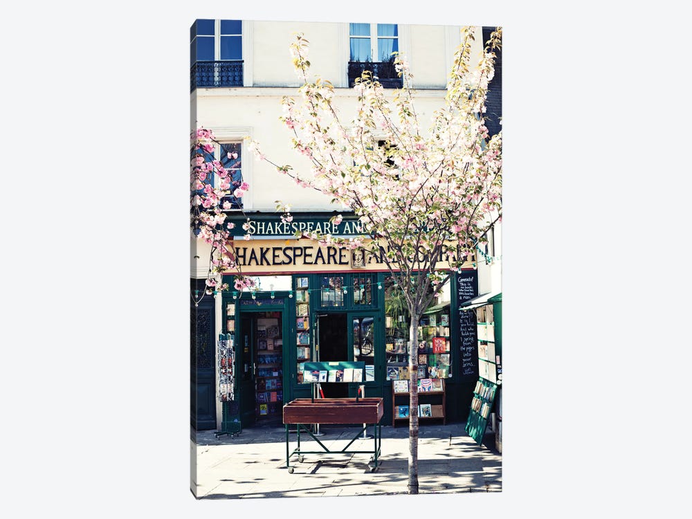 Shakespeare And Co by Caroline Mint 1-piece Canvas Art