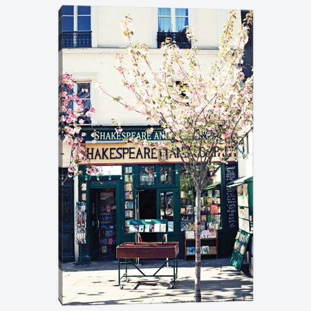 Shakespeare And Co Canvas Print #CMN151} by Caroline Mint Canvas Print