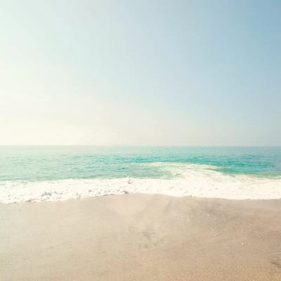 Soft Beach by Caroline Mint framed canvas print